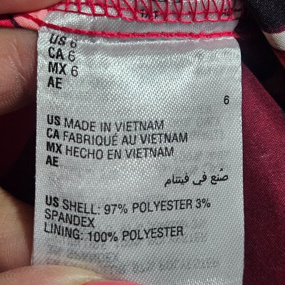 INC Women’s Twist Blouse Pink Print 6 Maximalist Power Top Night Out Bold - Picture 7 of 13